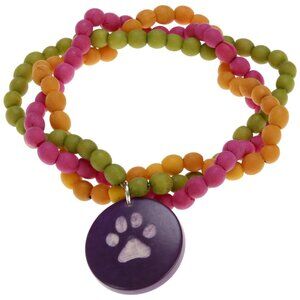 PAW PRINT FRIENDSHIP bead bracelet
